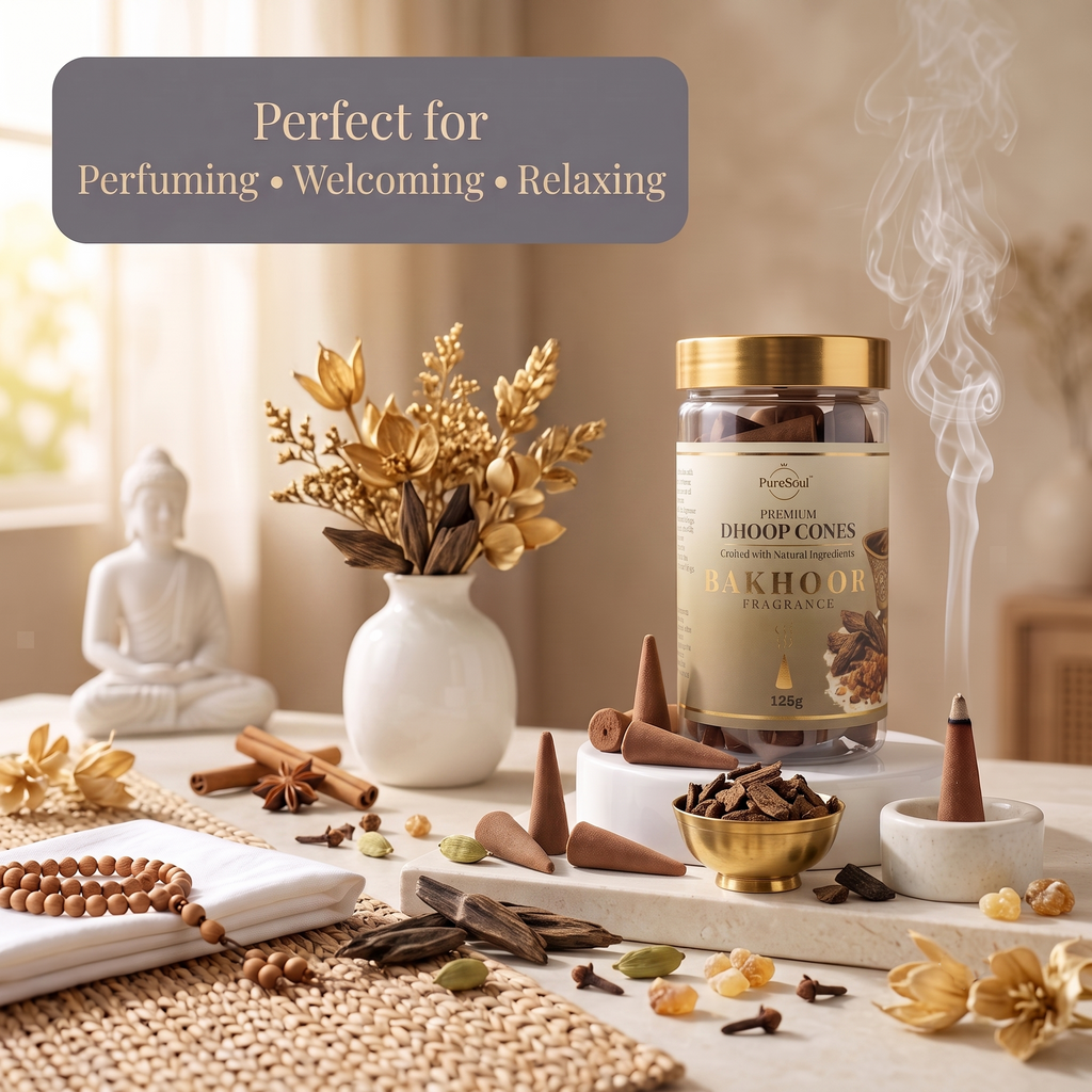 Bakhoor Dhoop Cones in Jar | Pure Soul | 125g