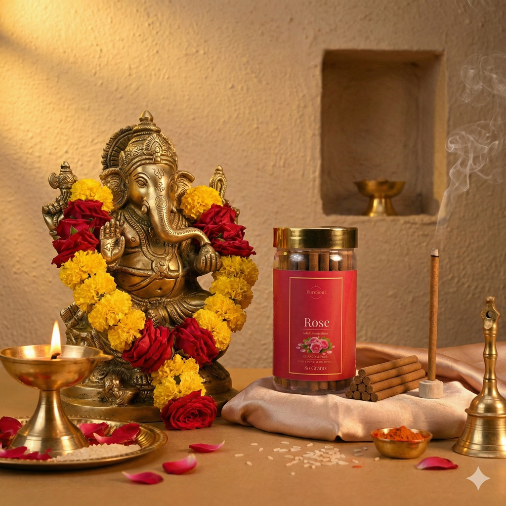 Rose Dhoop Sticks in Jar 80g