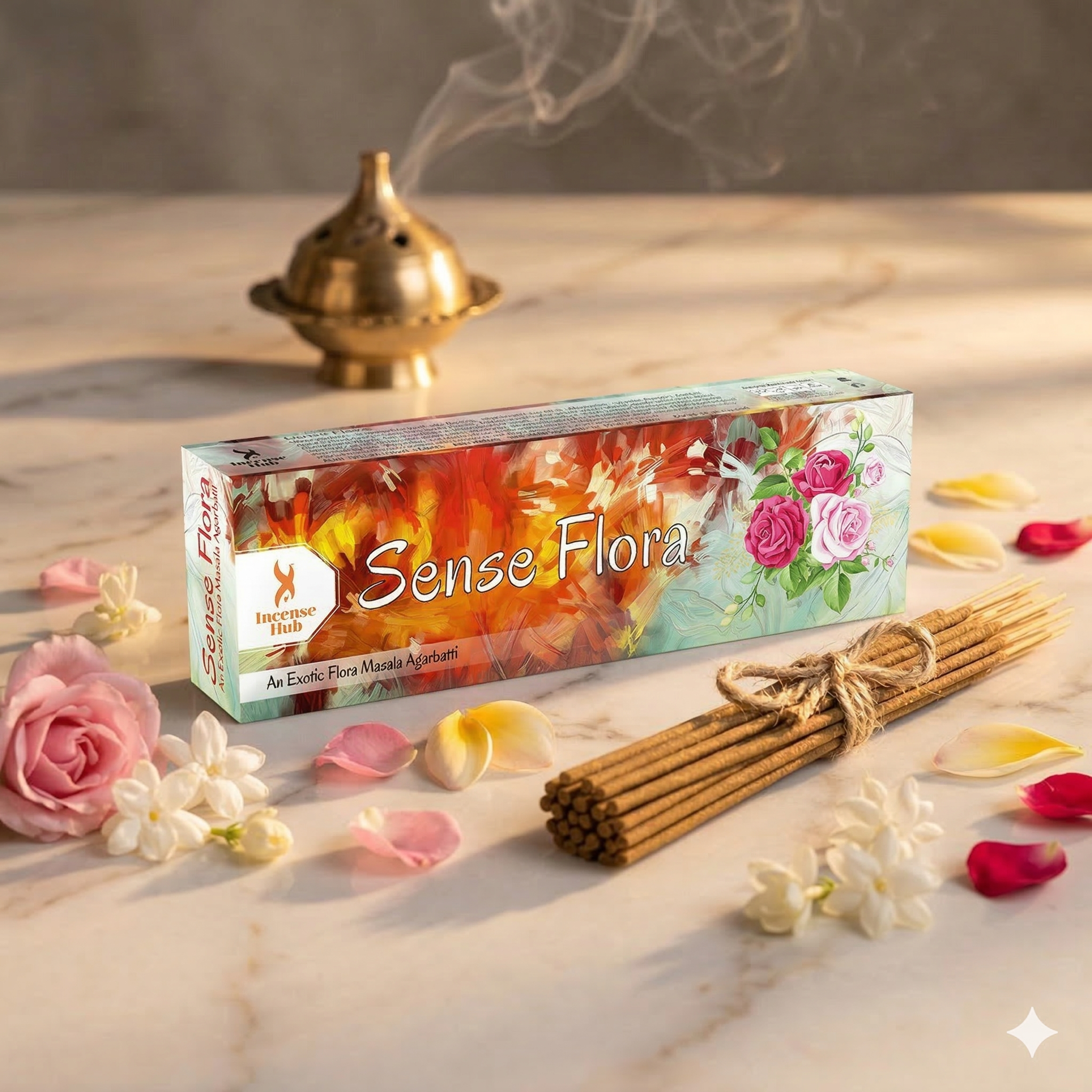 SENSE FLORA PREMIUM EXOTIC INCENSE, PACK OF 250 GMS