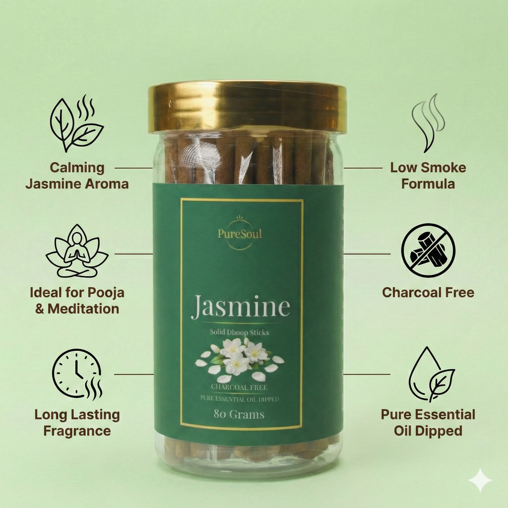 Jasmine Dhoop Sticks in Jar 80g