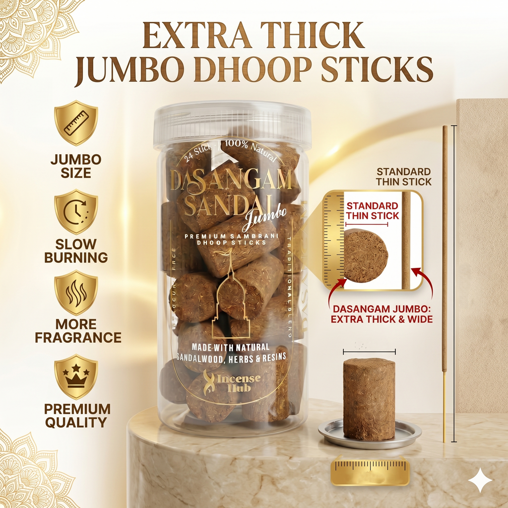Dasangam Sandal Jumbo Sambrani Dhoop 24 Stick