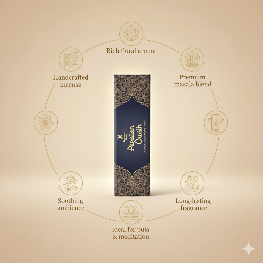 PERSIAN OUDH PREMIUM EXOTIC INCENSE, PACK OF 50 GMS