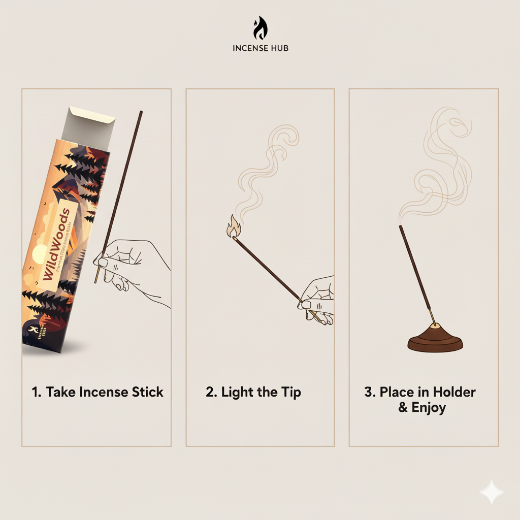 WILDWOODS PREMIUM FLORA INCENSE, PACK OF 50 GMS