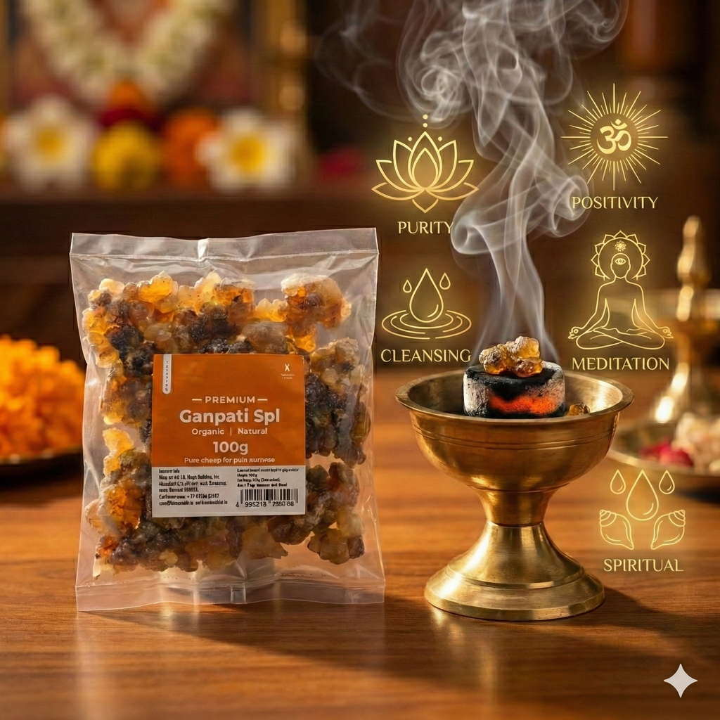 Pure Ganpati spl dhoop 100g Pack