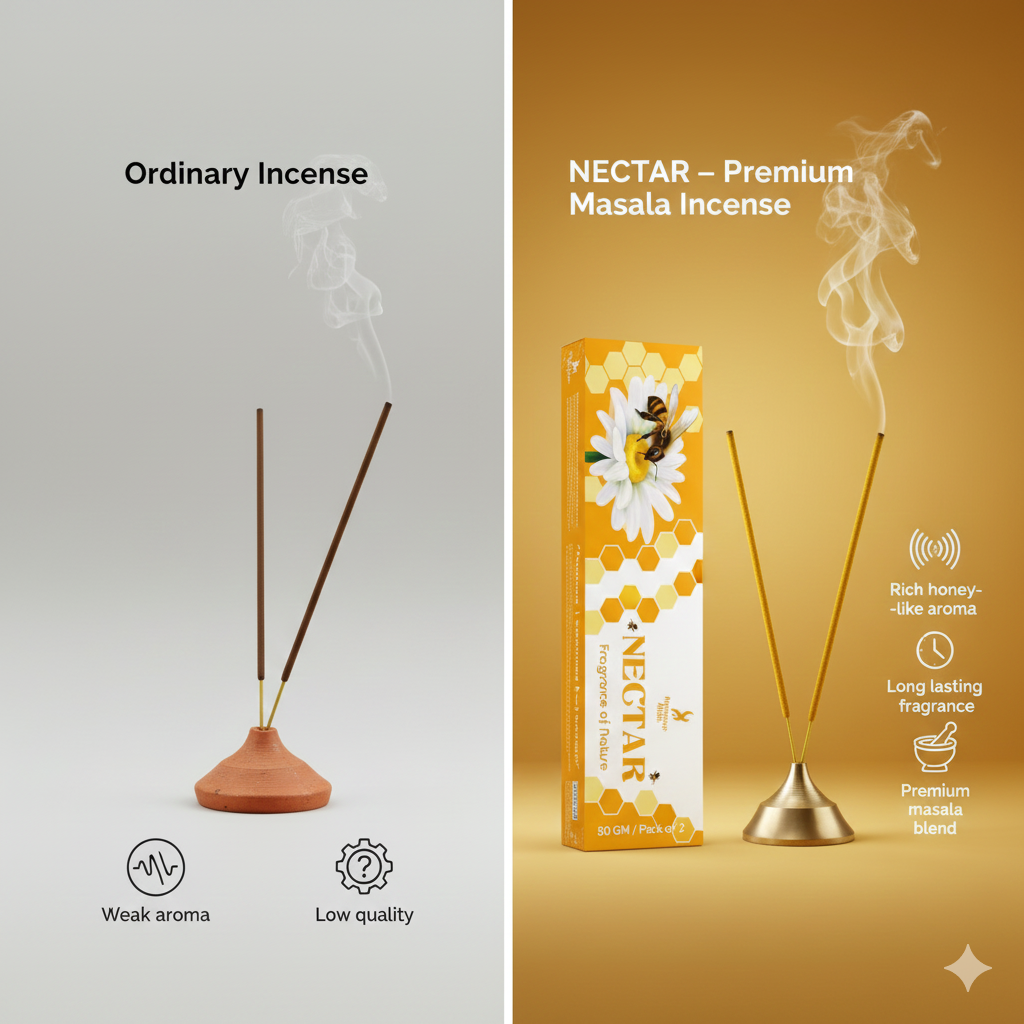 NECTAR PREMIUM NATURAL INCENSE, PACK OF 50 GMS