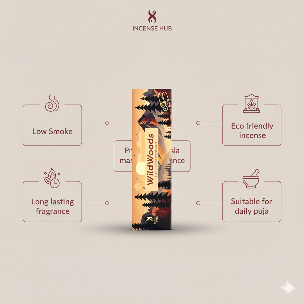 WILDWOODS PREMIUM FLORA INCENSE, PACK OF 250 GMS