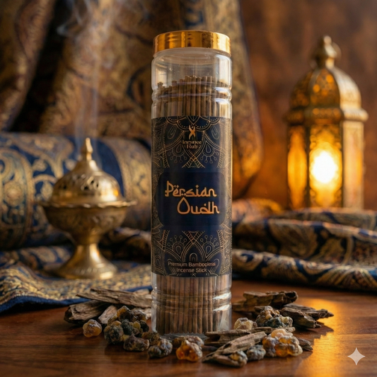 INCENSE HUB | Persian Oudh Premium BAMBOOLESS Incense | Pack of 250 GM