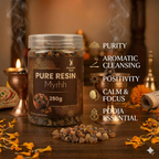 100% Pure Resin | MYRHH | Premium Temple-Grade Myrhh for Havan | Dhoop & Vastu Cleansing | Long-Lasting Sacred Aroma | 250g | INCENSE HUB