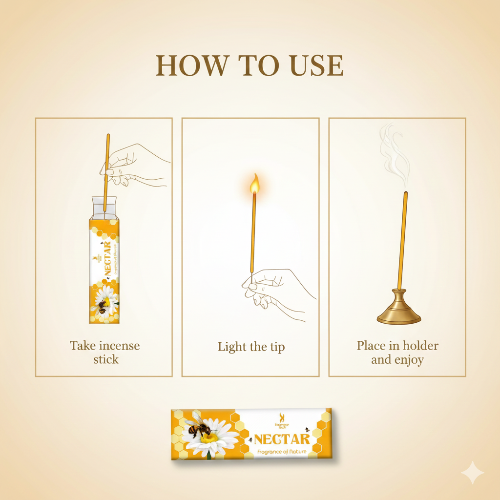 NECTAR PREMIUM NATURAL INCENSE, PACK OF 250 GMS