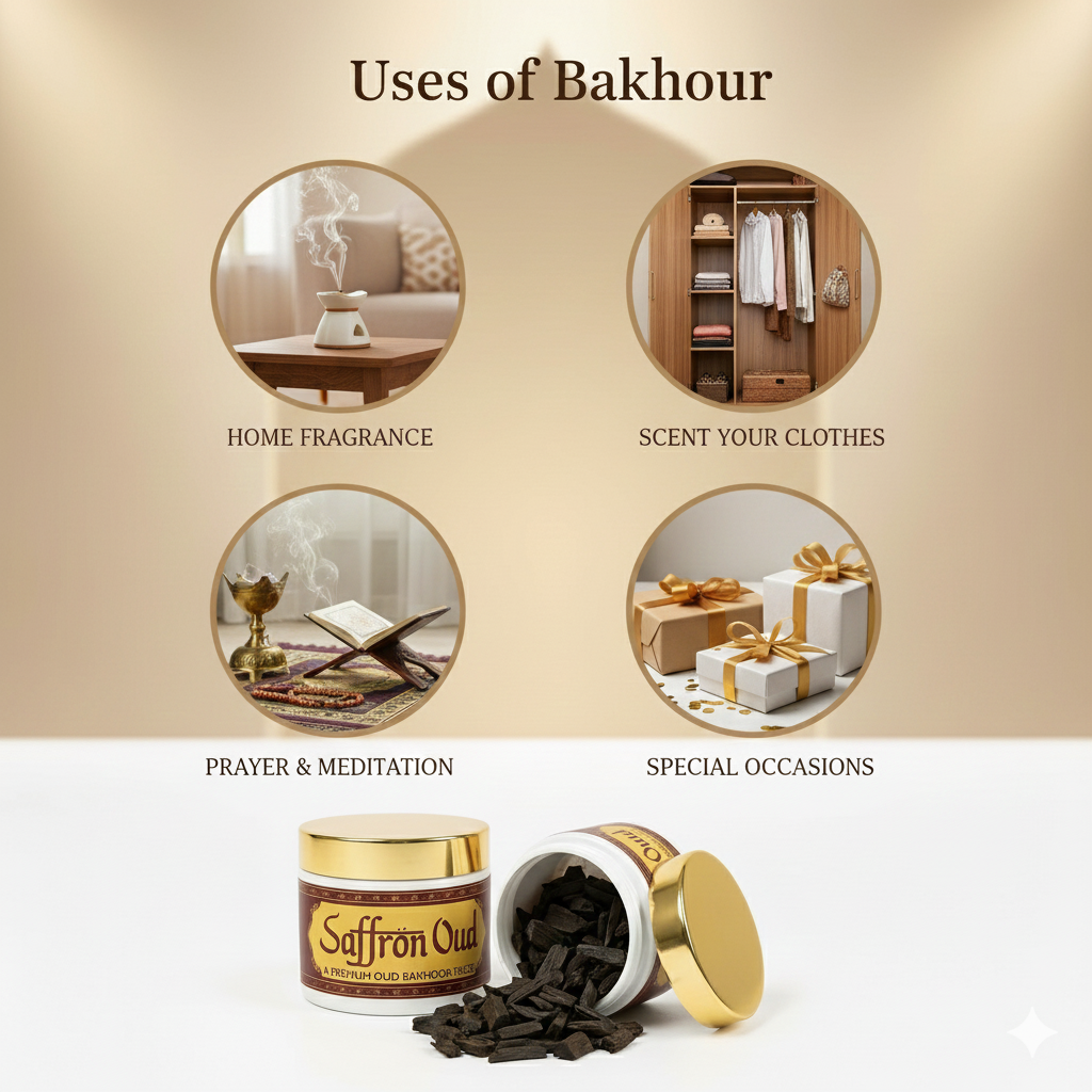 Saffron oud Premium Oud Bakhoor Pieces 40g