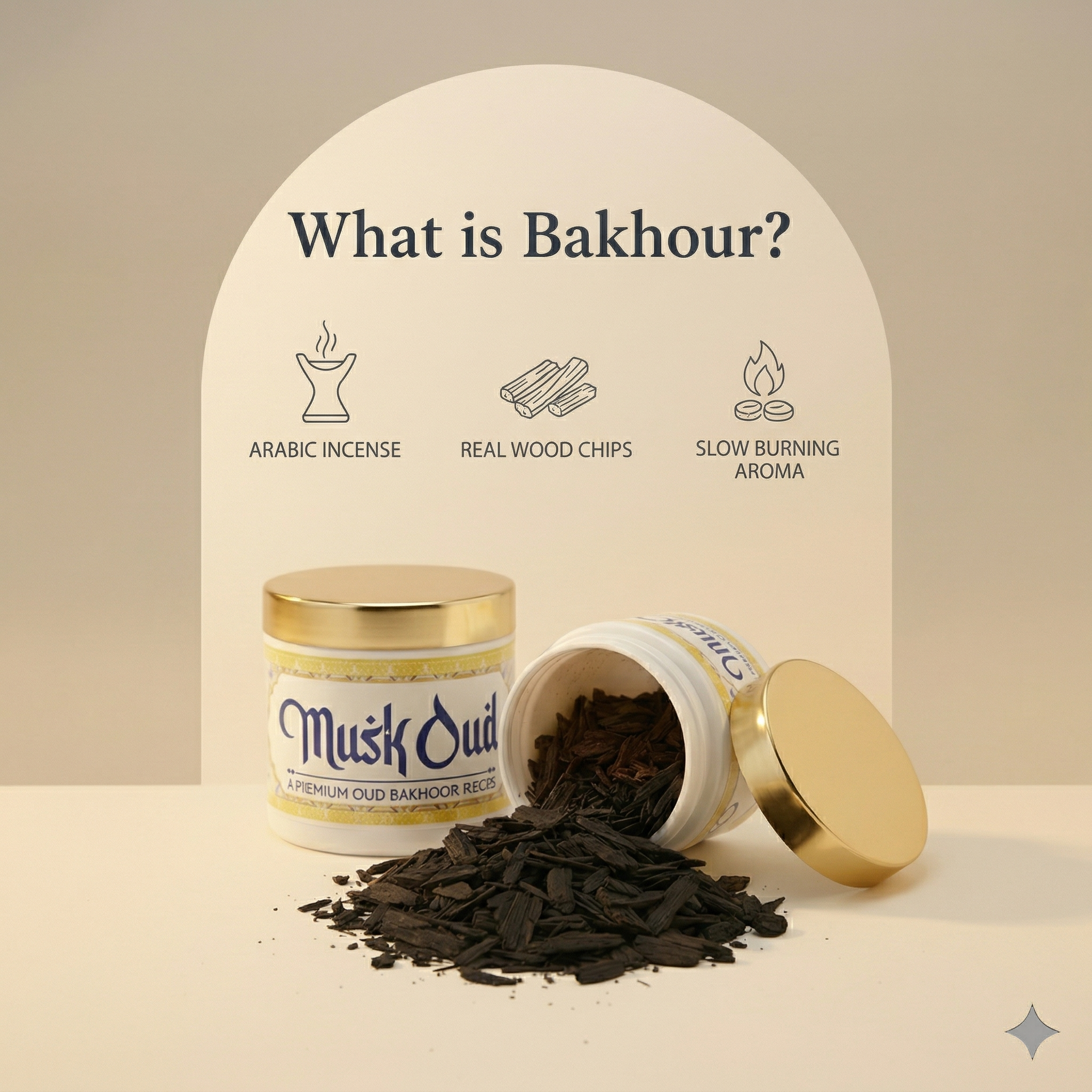 musk oud Premium Oud Bakhoor Pieces 40g