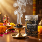 100% Pure Resin | SAMBRANI| Premium Temple-Grade SAMBRANI for Havan | Dhoop & Vastu Cleansing | Long-Lasting Sacred Aroma | 250g | INCENSE HUB