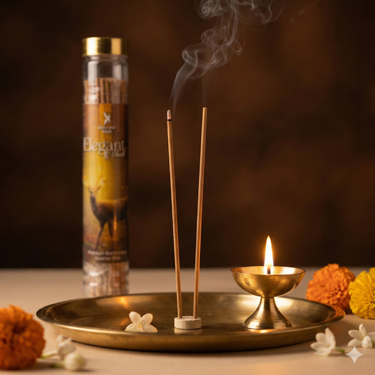 Elegant Musk Premium BAMBOOLESS Incense | Pack of 100 GMS Each | A Premium Fragrance | Natural Fragrance | Charcoal Free | ECO Friendly