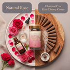 Rose Dhoop Cones in Jar | Pure Soul | 125g