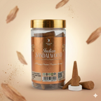 Indian Sandalwood Charcoal free Dhoop Cones 100g Pack