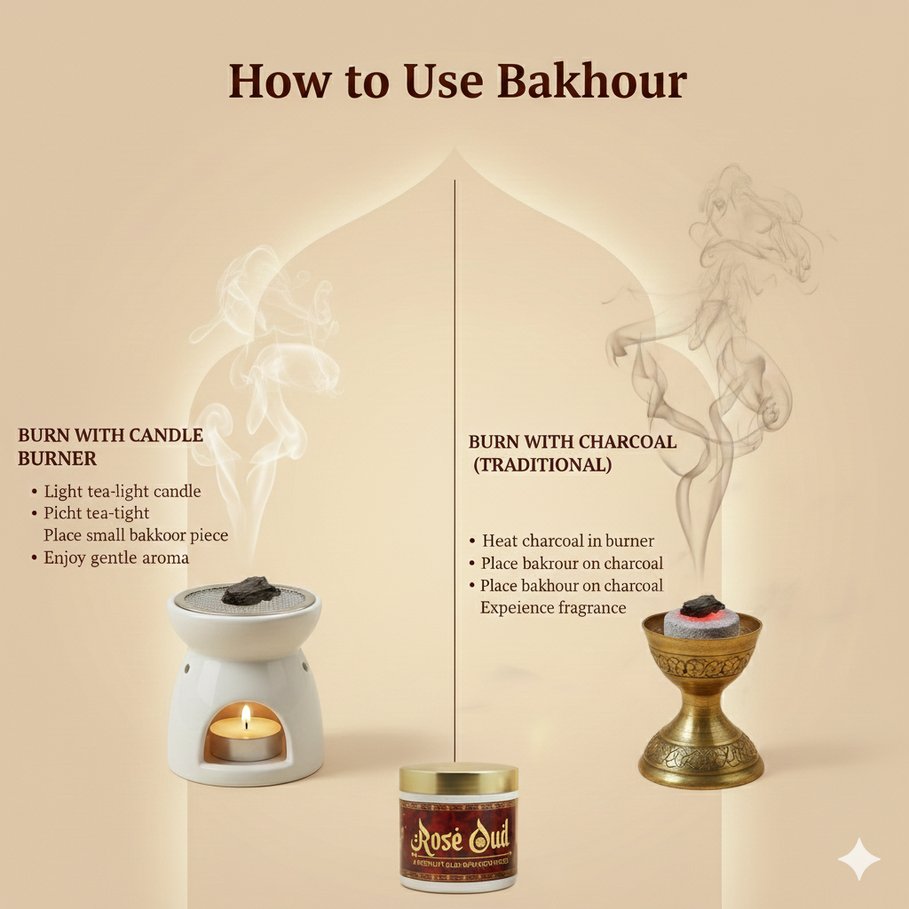 Rose oud Premium Oud Bakhoor Pieces 40g