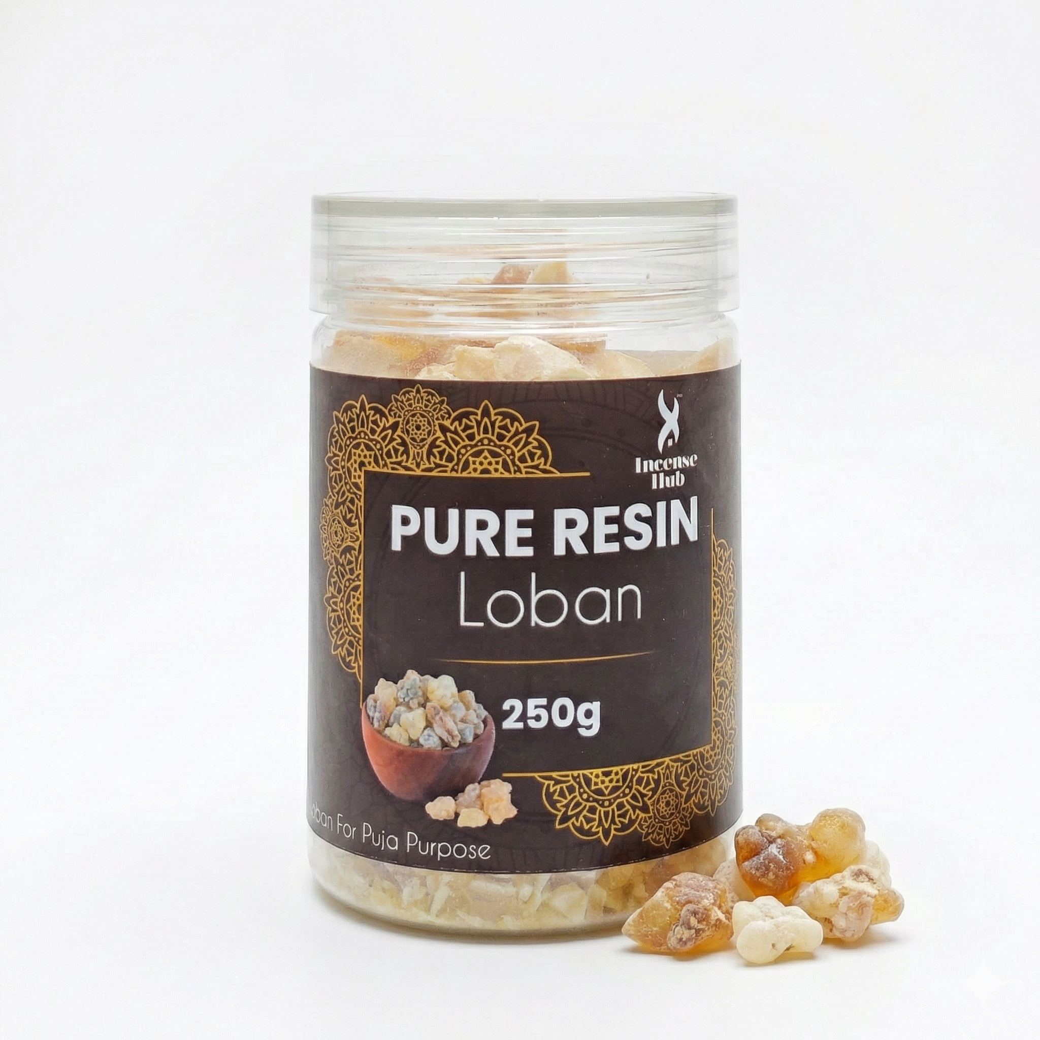 100% Pure Resin | LOBAN | Premium Temple-Grade LOBAN for Havan | Dhoop & Spiritual Cleansing | Strong Sacred Aroma | 250g | INCENSE HUB