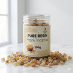 100% Pure Resin | Frank Incense | Premium Temple-Grade Frank Incense for Havan | Pooja & Spiritual Cleansing | Long-Lasting Sacred Aroma | 250g