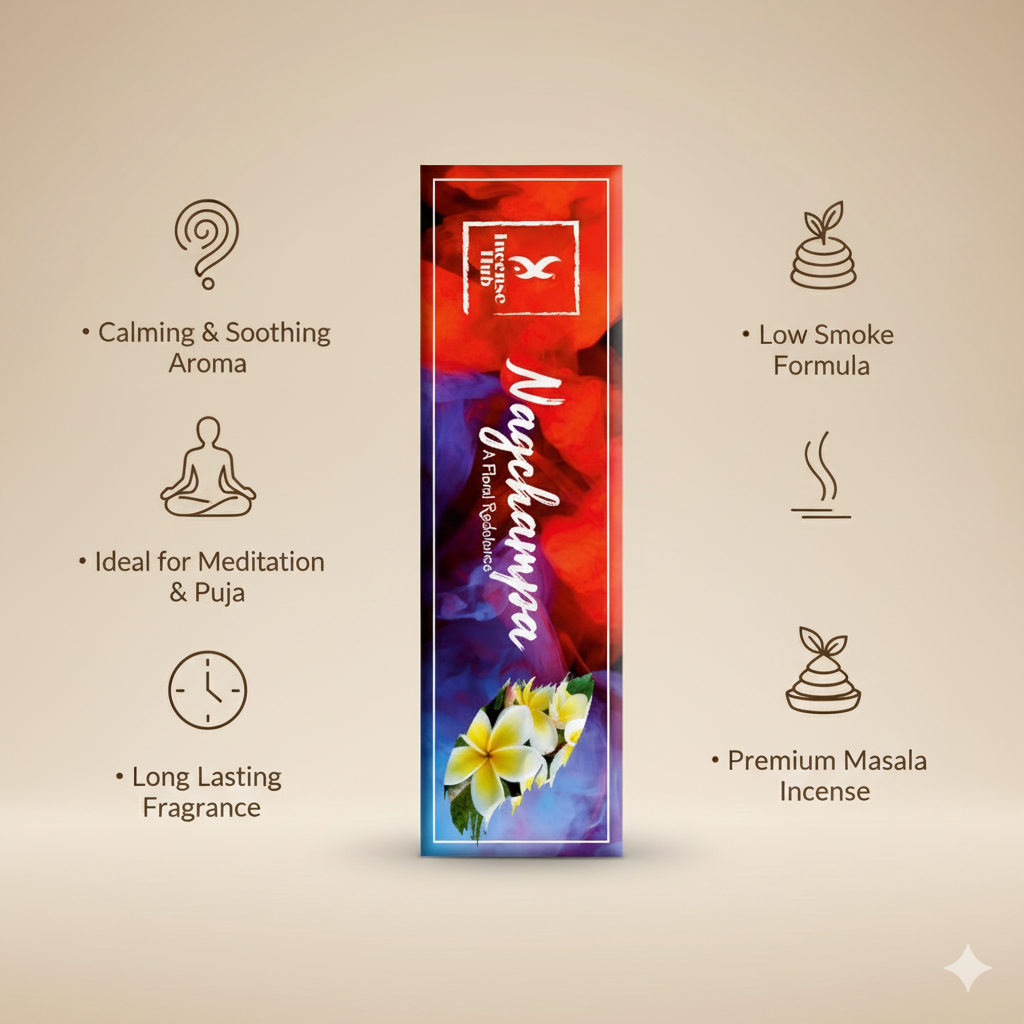 NAGCHAMPA PREMIUM FLORAL INCENSE, PACK OF 250 GMS