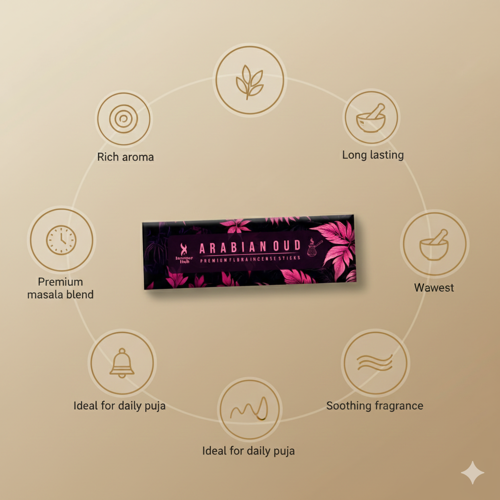 ARABIAN OUDH PREMIUM FLORA INCENSE , PACK OF 250 GM