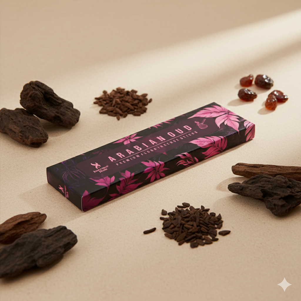 ARABIAN OUDH PREMIUM FLORA INCENSE, PACK OF 50 GMS