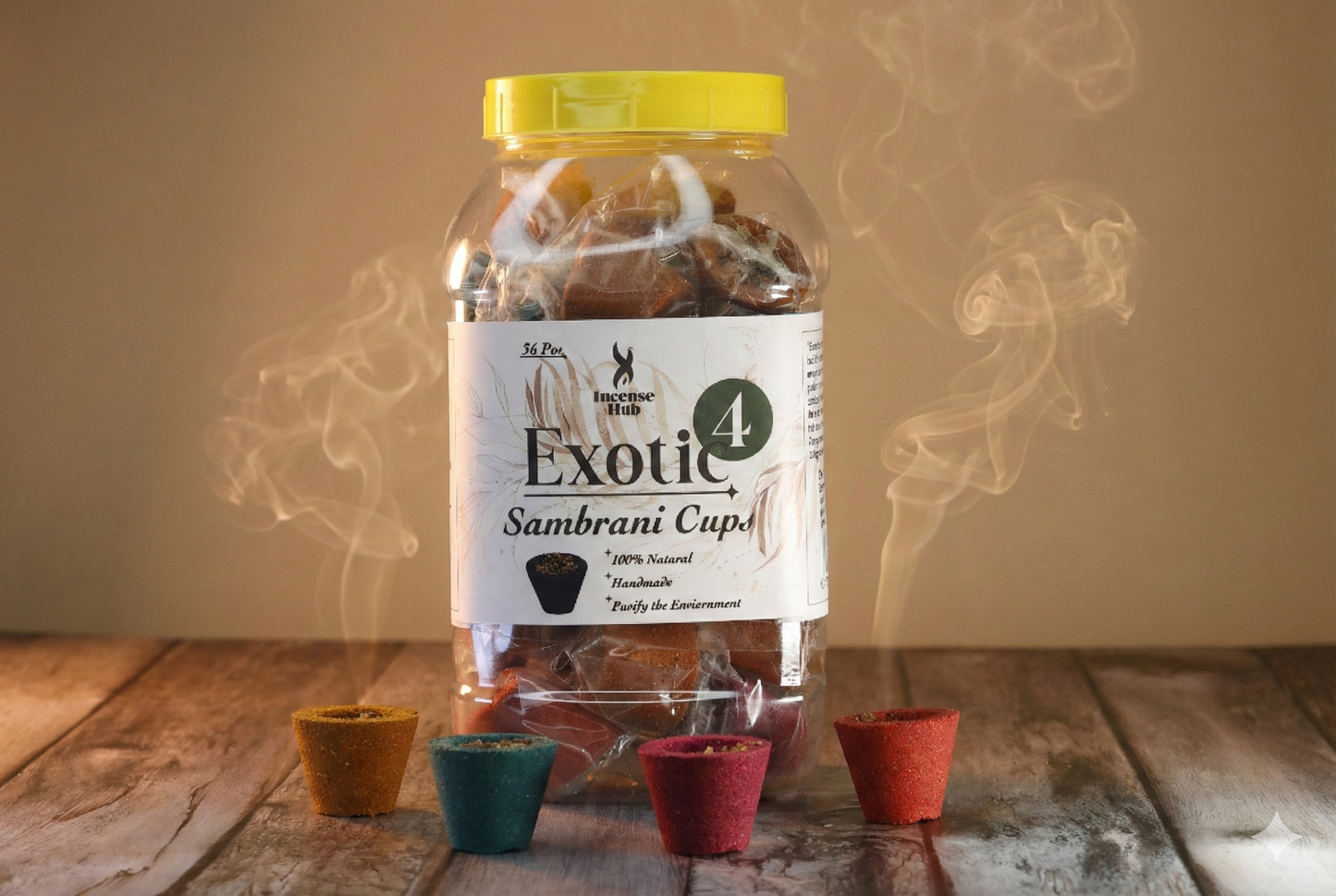 Exotic 4 (Sambrani Cup dhoop 4 in 1)