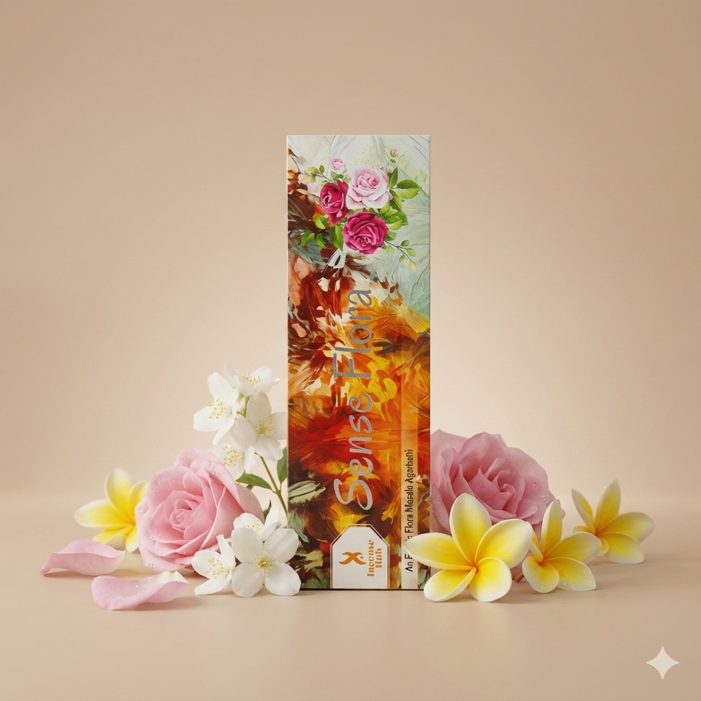 SENSE FLORA PREMIUM EXOTIC INCENSE, PACK OF 50 GMS