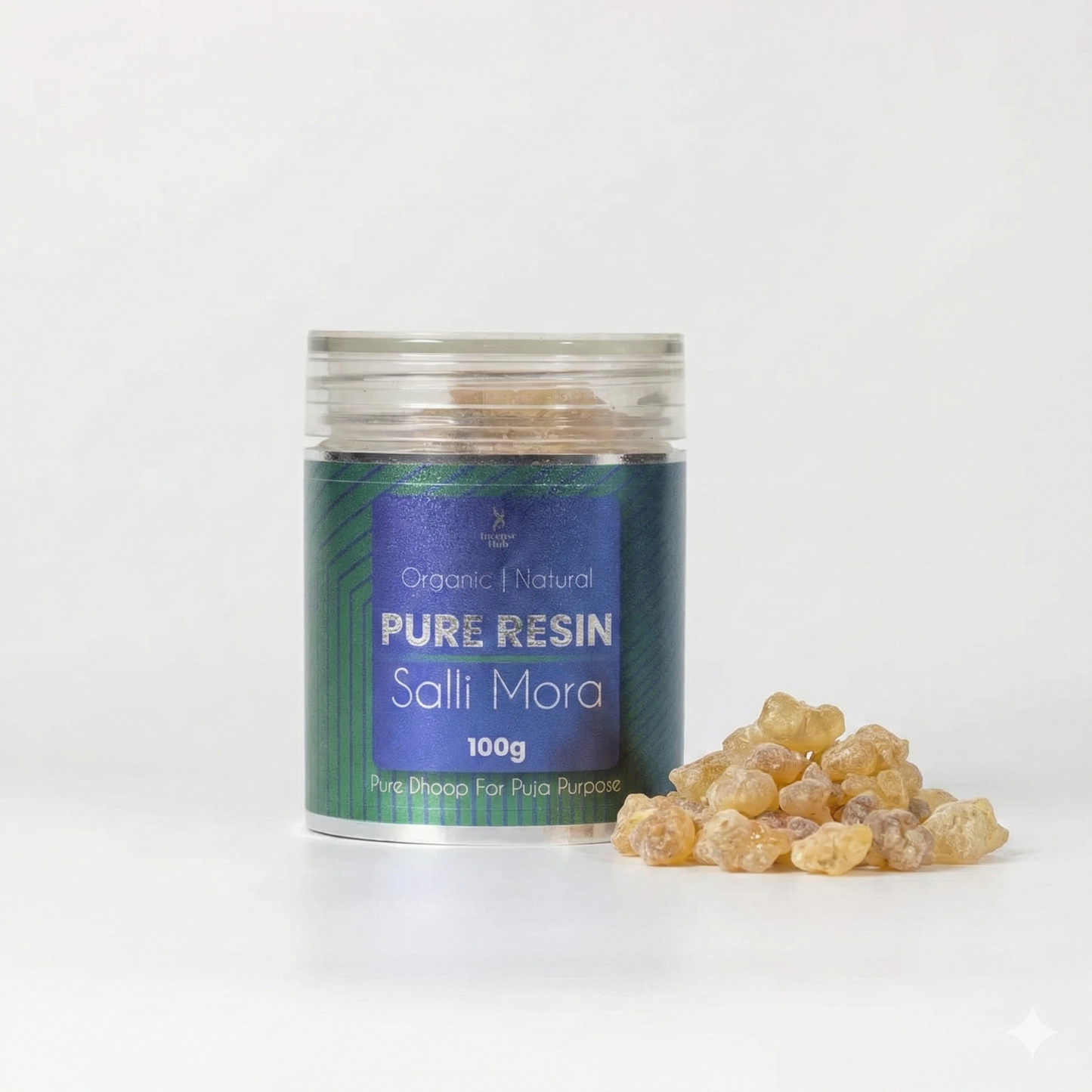 PURE RESIN SALLI MORA 100 GM | PACK OF 1 | ORGANIC | NATURAL | PURE DHOOP FOR PUJA PURPOSE