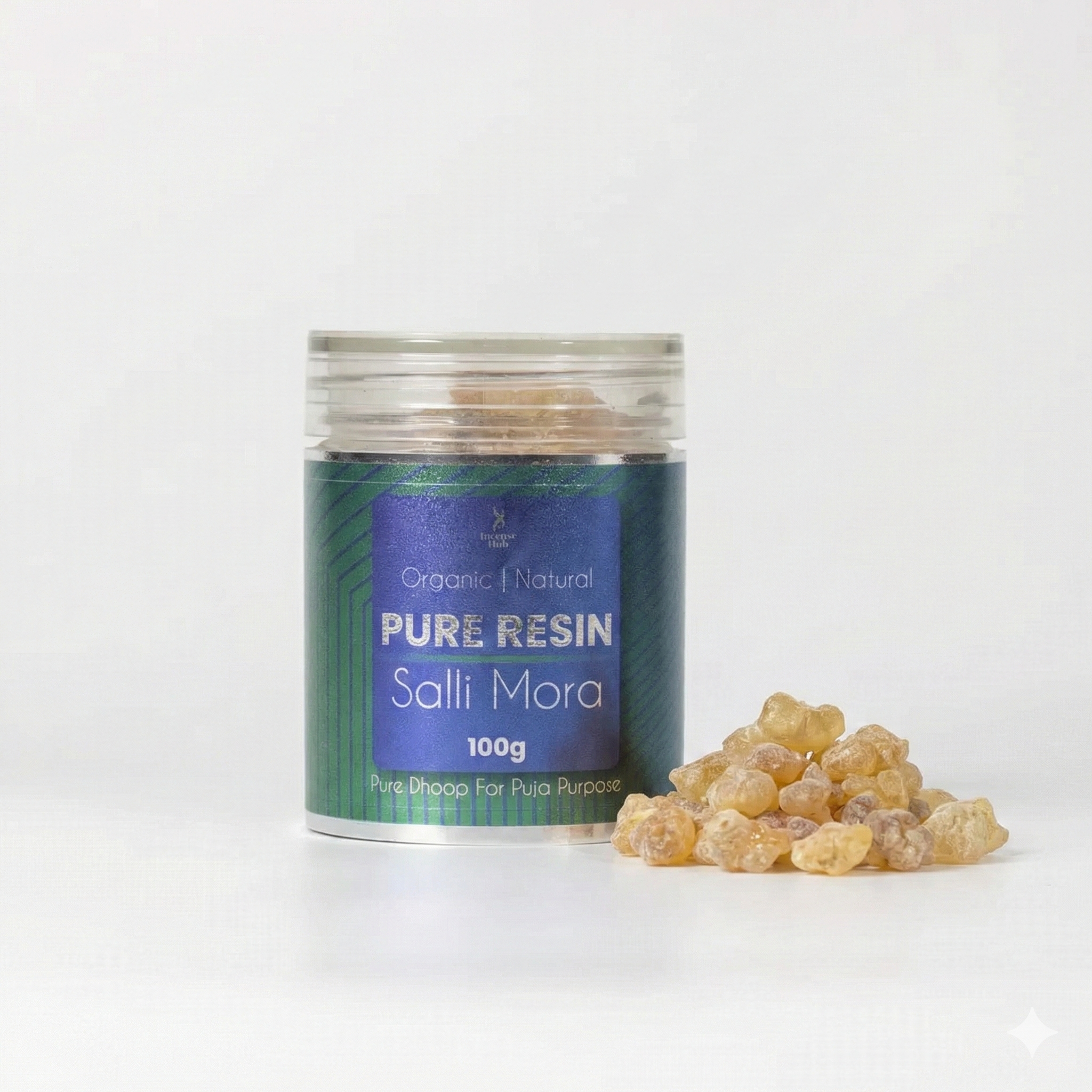 PURE RESIN SALLI MORA 100 GM | PACK OF 1 | ORGANIC | NATURAL | PURE DHOOP FOR PUJA PURPOSE