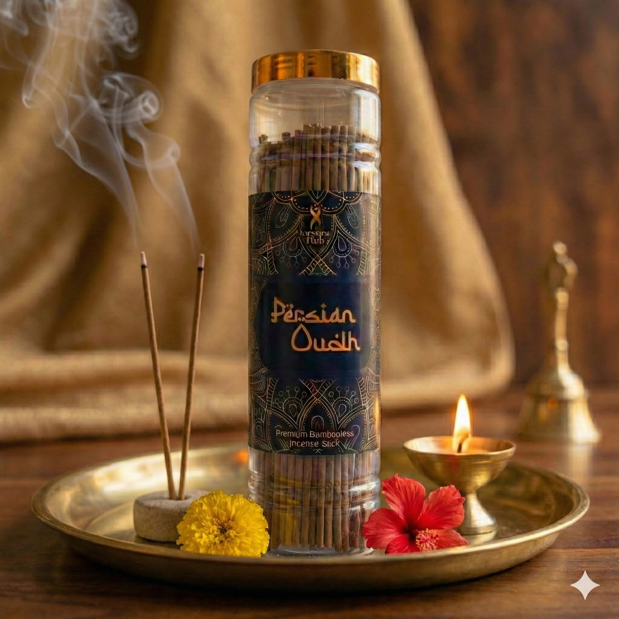 INCENSE HUB | Persian Oudh Premium BAMBOOLESS Incense | Pack of 250 GM