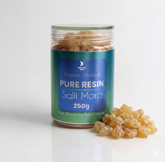 PURE RESIN SALLI MORA 250 GM | PACK OF 1 | ORGANIC | NATURAL | PURE DHOOP FOR PUJA PURPOSE