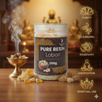 100% Pure Resin | LOBAN | Premium Temple-Grade LOBAN for Havan | Dhoop & Spiritual Cleansing | Strong Sacred Aroma | 250g | INCENSE HUB