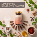 Kesar kasturi Dhoop Cones in Jar | Pure Soul | 125g