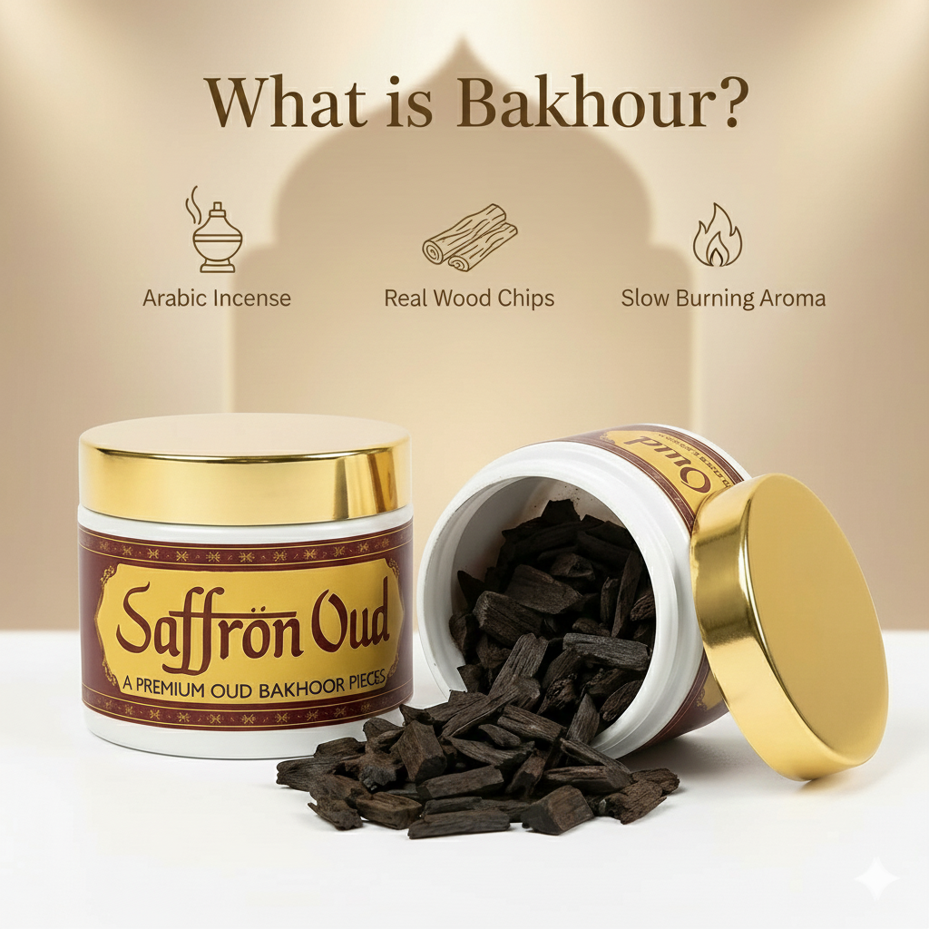 Saffron oud Premium Oud Bakhoor Pieces 40g
