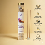 Kesar Chandan Premium BAMBOOLESS Incense | Pack of 100 GMS Each | A Premium Fragrance | Natural Fragrance | Charcoal Free | ECO Friendly