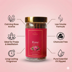 Rose Dhoop Sticks in Jar 80g