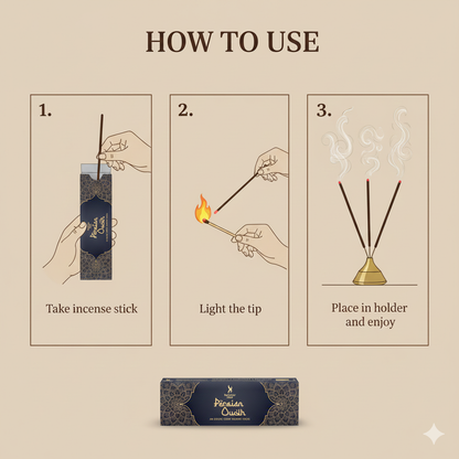 PERSIAN OUDH PREMIUM EXOTIC INCENSE, PACK OF 50 GMS