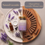 Lavender Dhoop Cones in Jar | Pure Soul | 125g