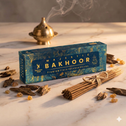 MAJESTIC BAKHOOR PREMIUM FLORA INCENSE, PACK OF 250 GMS
