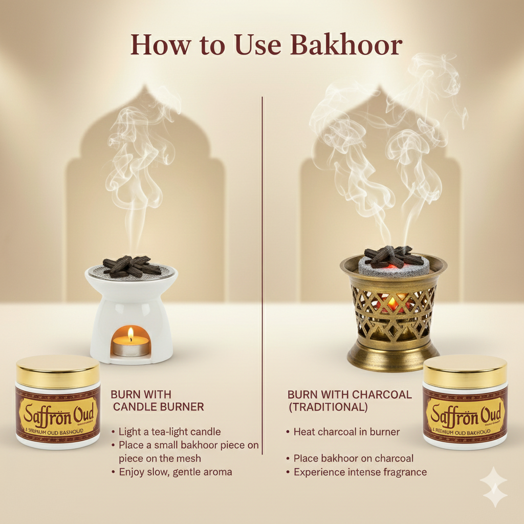 Saffron oud Premium Oud Bakhoor Pieces 40g