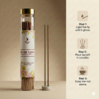 Rose King Premium BAMBOOLESS Incense 100 GM | A Premium Fragrance | Natural Fragrance | Charcoal Free | ECO Friendly