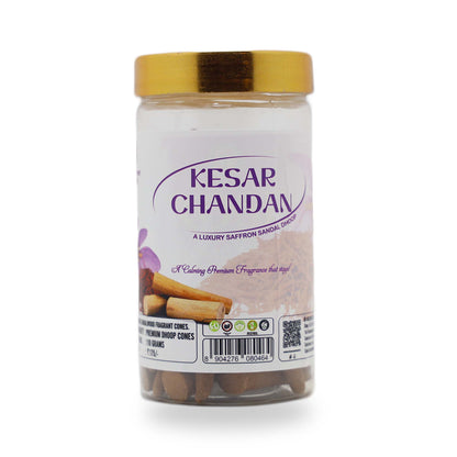 Kesar Chandan Charcoal Free Dhoop Cones 100g Pack