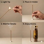 Incense Hub | Elegant Musk Premium BAMBOOLESS Incense | Pack of 250g