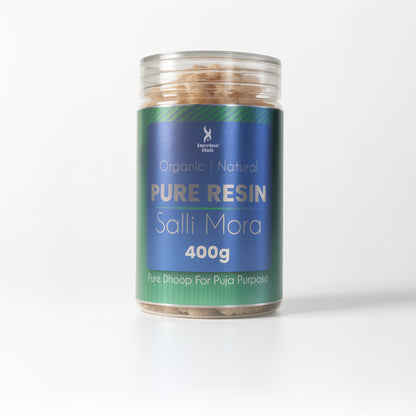 PURE RESIN SALLI MORA 400 GM | PACK OF 1 | ORGANIC | NATURAL | PURE DHOOP FOR PUJA PURPOSE