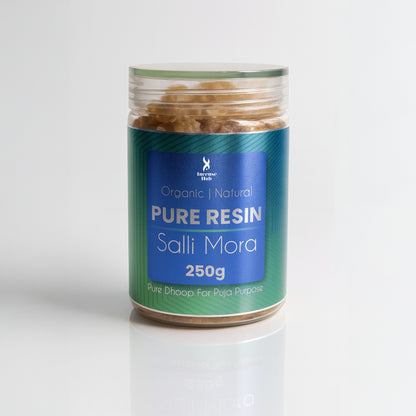 PURE RESIN SALLI MORA 250 GM | PACK OF 1 | ORGANIC | NATURAL | PURE DHOOP FOR PUJA PURPOSE