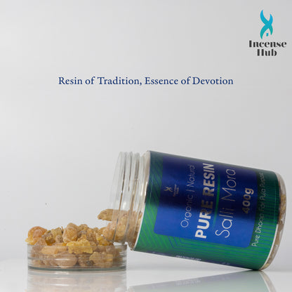 PURE RESIN SALLI MORA 400 GM | PACK OF 1 | ORGANIC | NATURAL | PURE DHOOP FOR PUJA PURPOSE