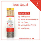 Raas Gugal Premium Incense Sticks Agarbatti 250g JAR