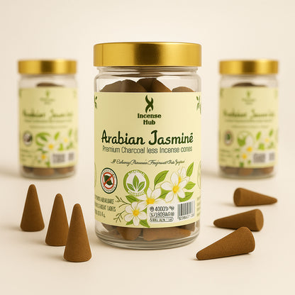 Arabian jasmine Dhoop Cones 100g Pack
