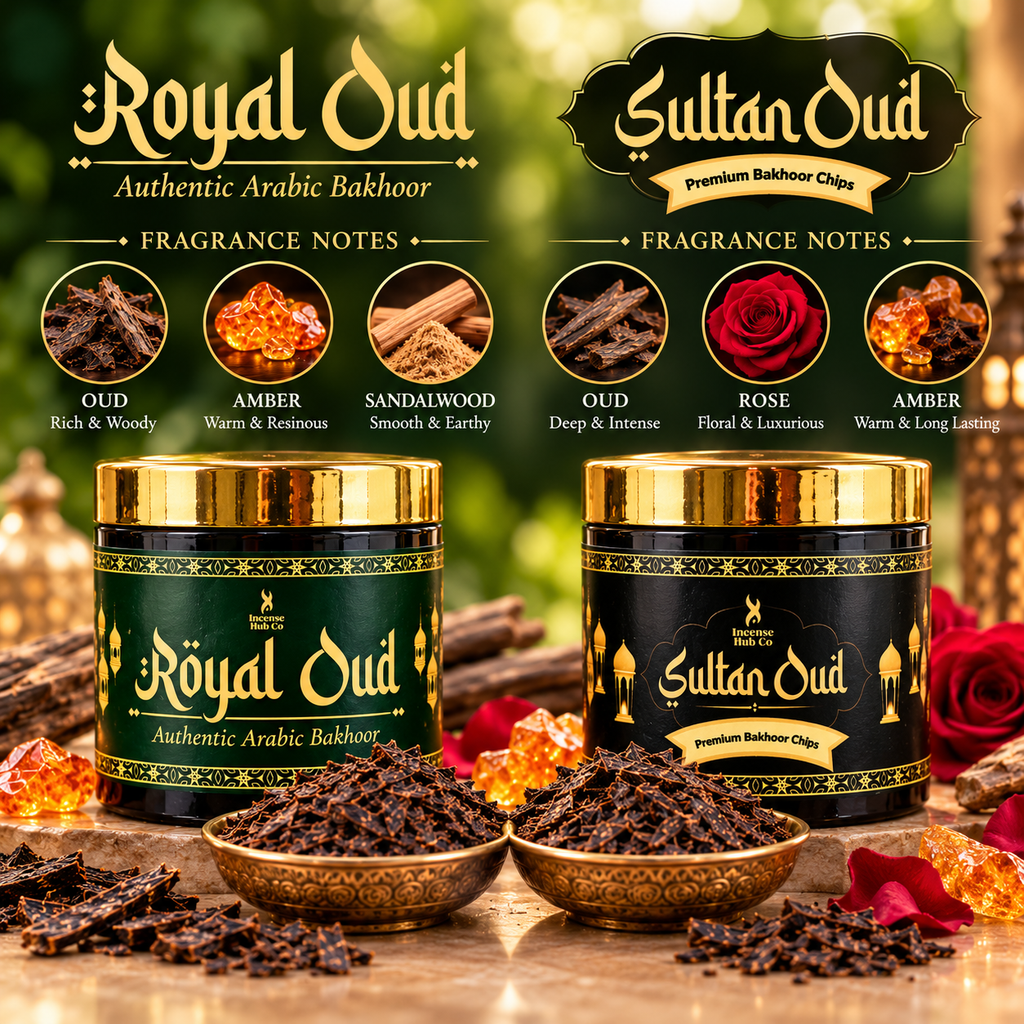 Royal Oud & Sultan Oud Premium Bakhoor Combo Pack