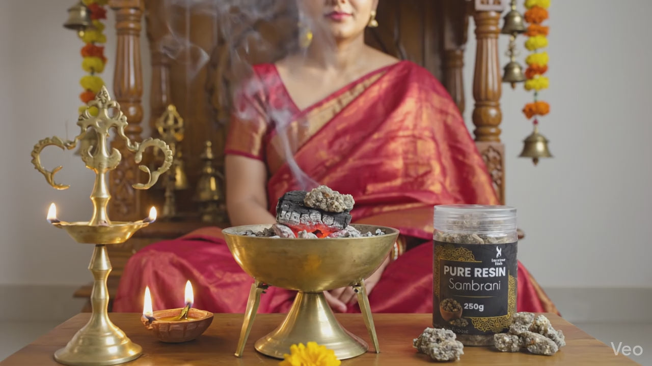 100% Pure Resin | SAMBRANI| Premium Temple-Grade SAMBRANI for Havan | Dhoop & Vastu Cleansing | Long-Lasting Sacred Aroma | 250g | INCENSE HUB